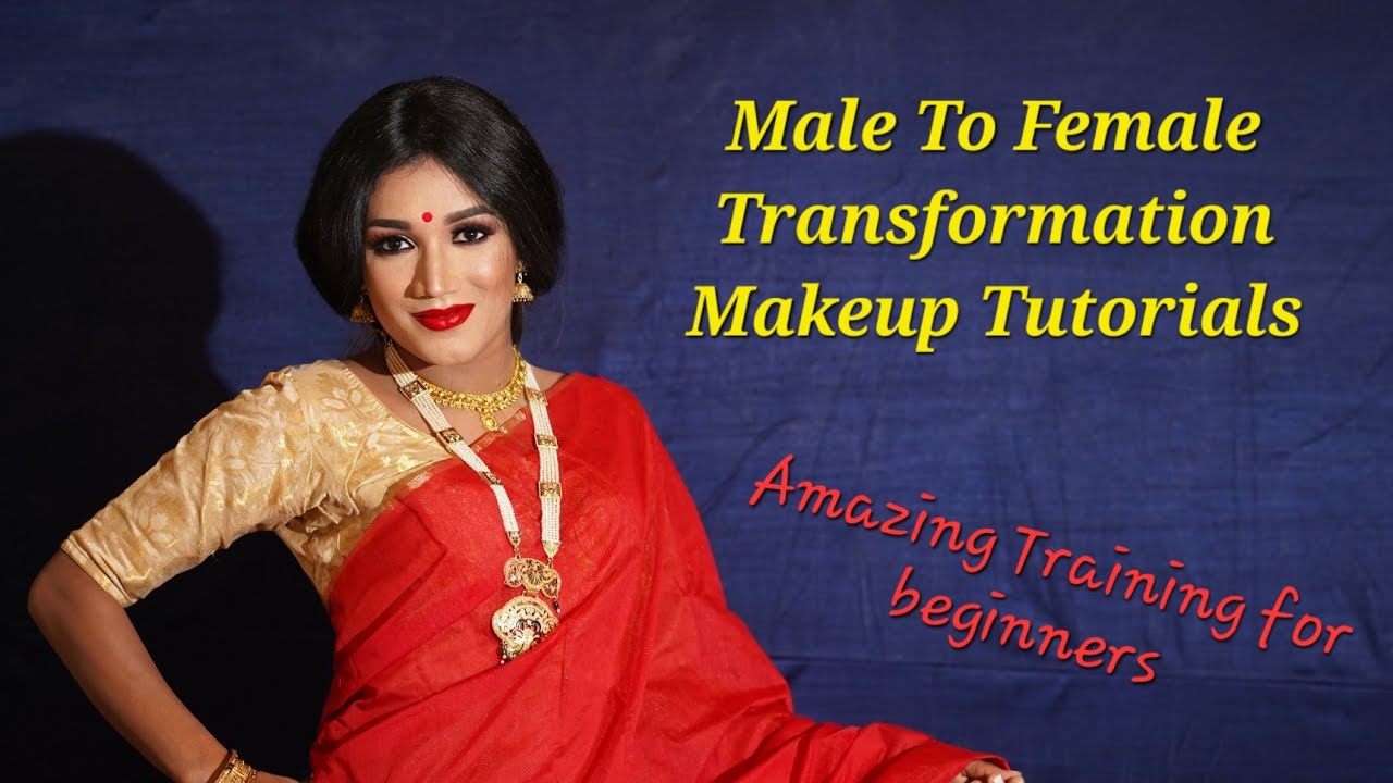 Amazing Male To Female Transformation Makeup #crossdresser #makeuptutorial #maletofemaletransition