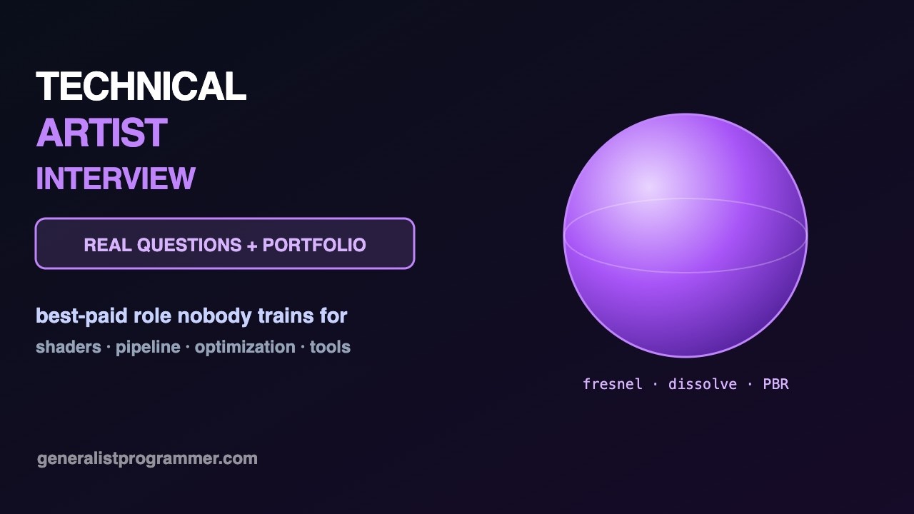 Technical Artist Interview: Questions + Portfolio