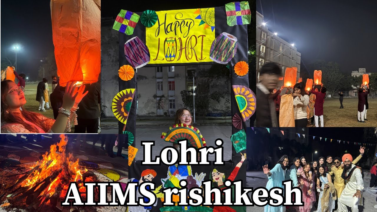 Мой первый LOHRI в качестве медика в AIIMS Ришикеш.