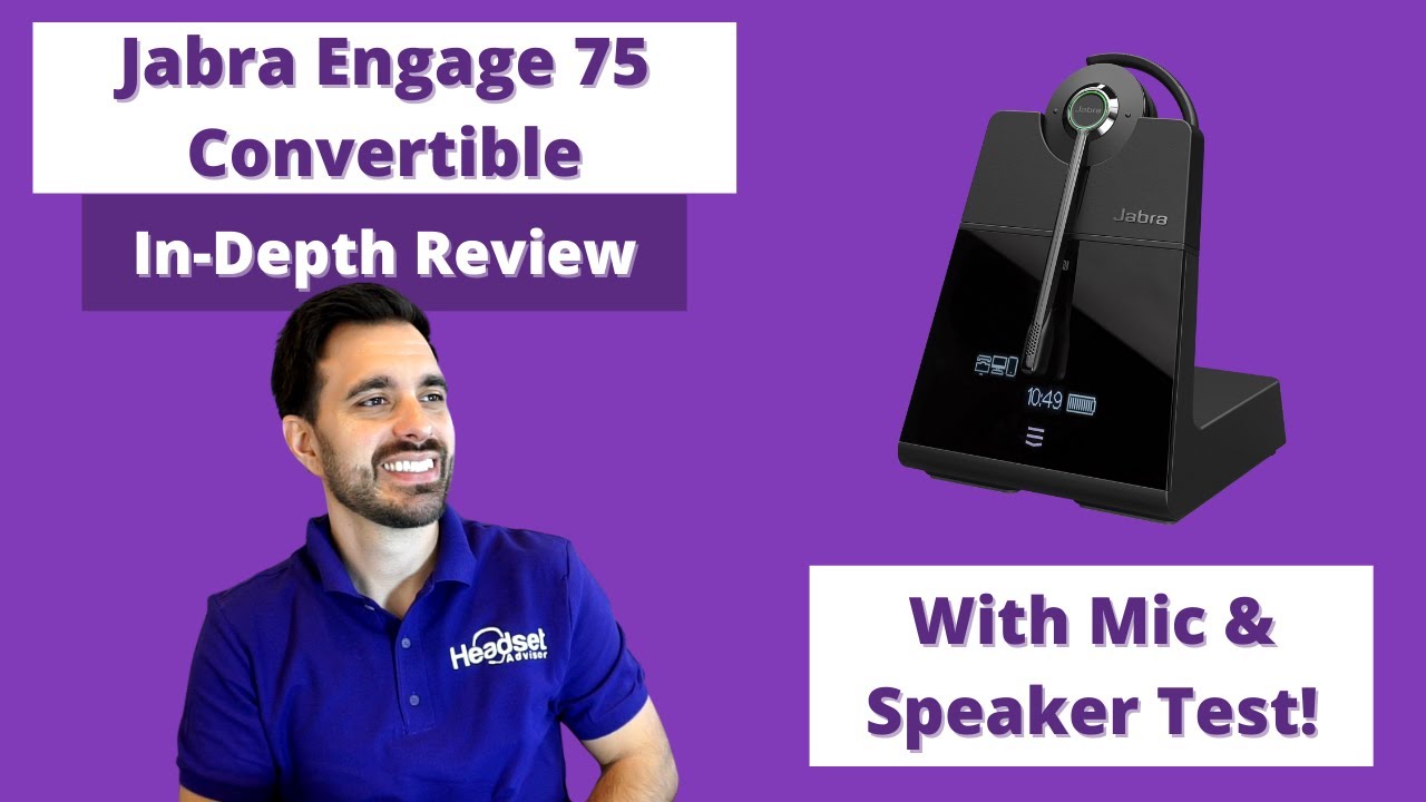 Jabra Engage 75 Convertible In-Depth Review With Mic & Speaker Test!