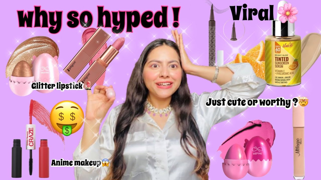 Tried “New makeup”🤩worth hype? Or just cute 🤑