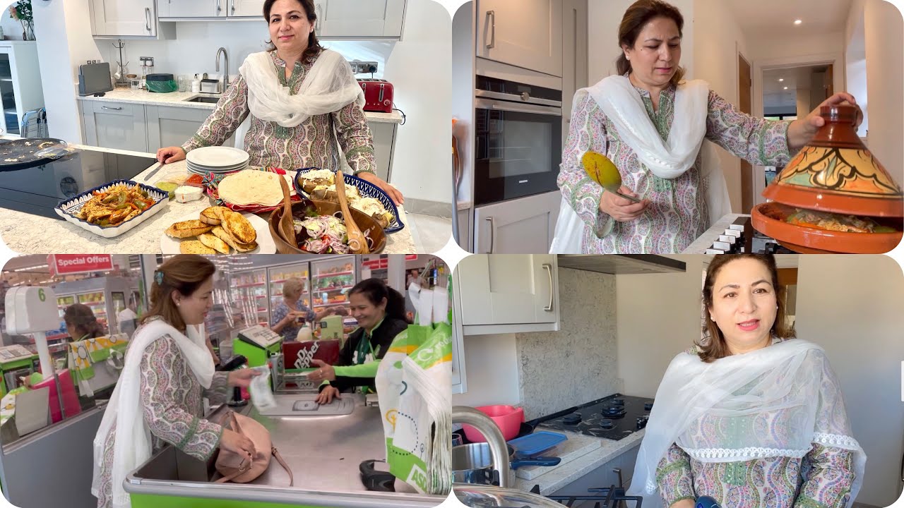 Uk mey kessy sheekha sub kuch || grocery shopping || Ajj bana modren khana