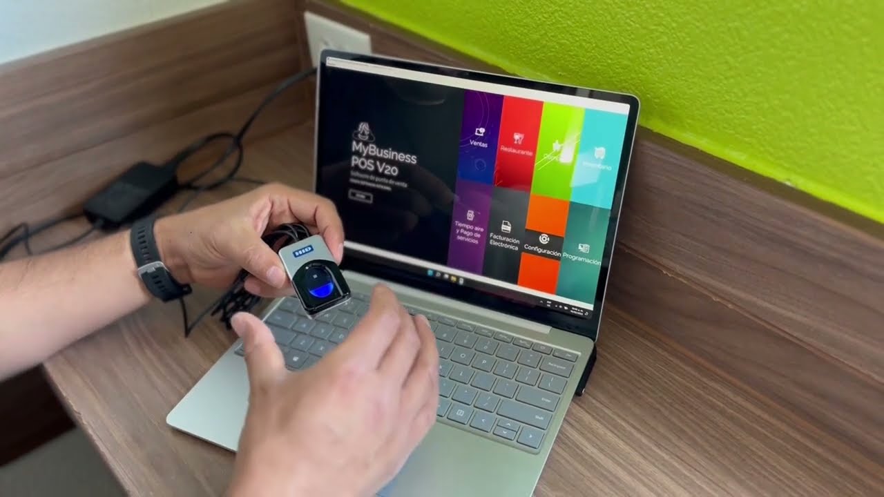 Como Instalar y configurar Lector de Huella digital persona 4500 en MyBusiness POS | Punto de Venta