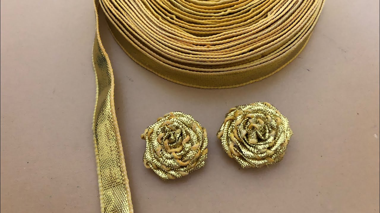 Gota Rose l Gota Flower l Gota Jewellery Flower I गोटा फूल II گوٹا پھول بنانے کا طریقہ