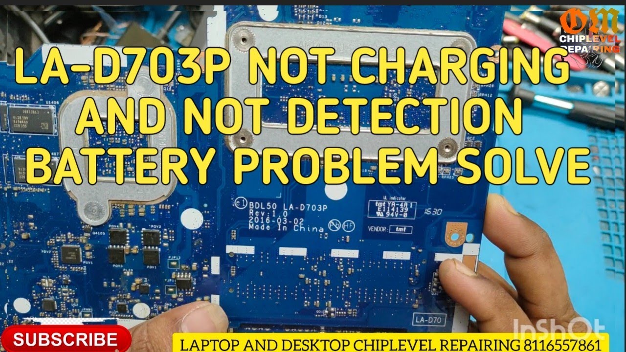 LA D703P NOT CHARGING AND NOT DETECTION BATTERY PROBLEM SOLVE