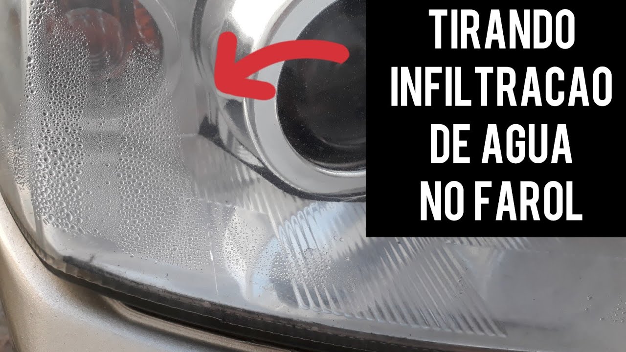 Como eliminar infiltração de água no farol do carro