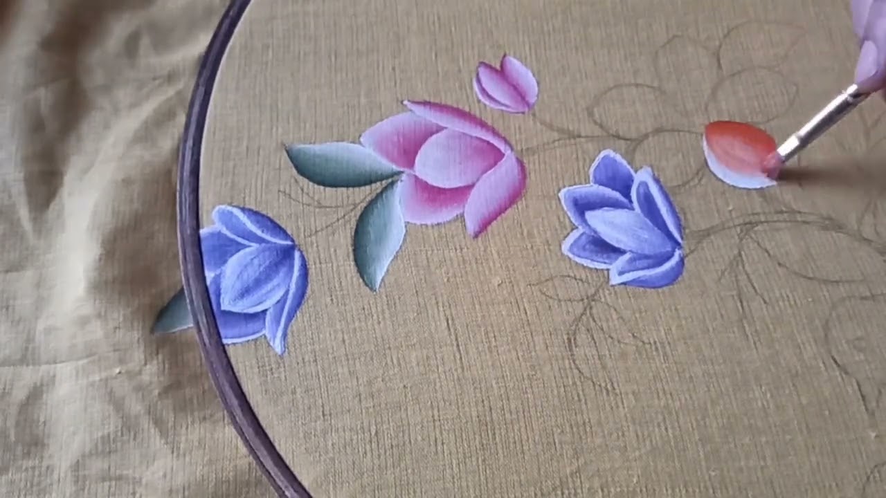 Hand painted design ideas#pillow cover