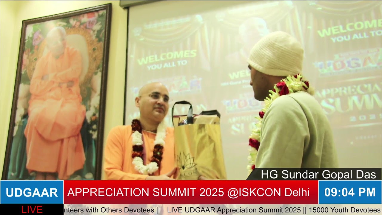 LIVE UDGAAR Appreciation Summit 2025 || 15000 Youth Devotees Festival || ISKCON Delhi || ISKCON GBC