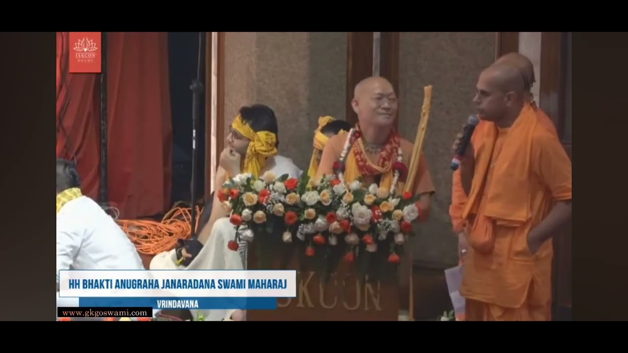 2021 Vyas Puja Glorification of HH Gopal Krishna Goswami Maharaj by HH @B.A.JanardanaSwami Maharaj 