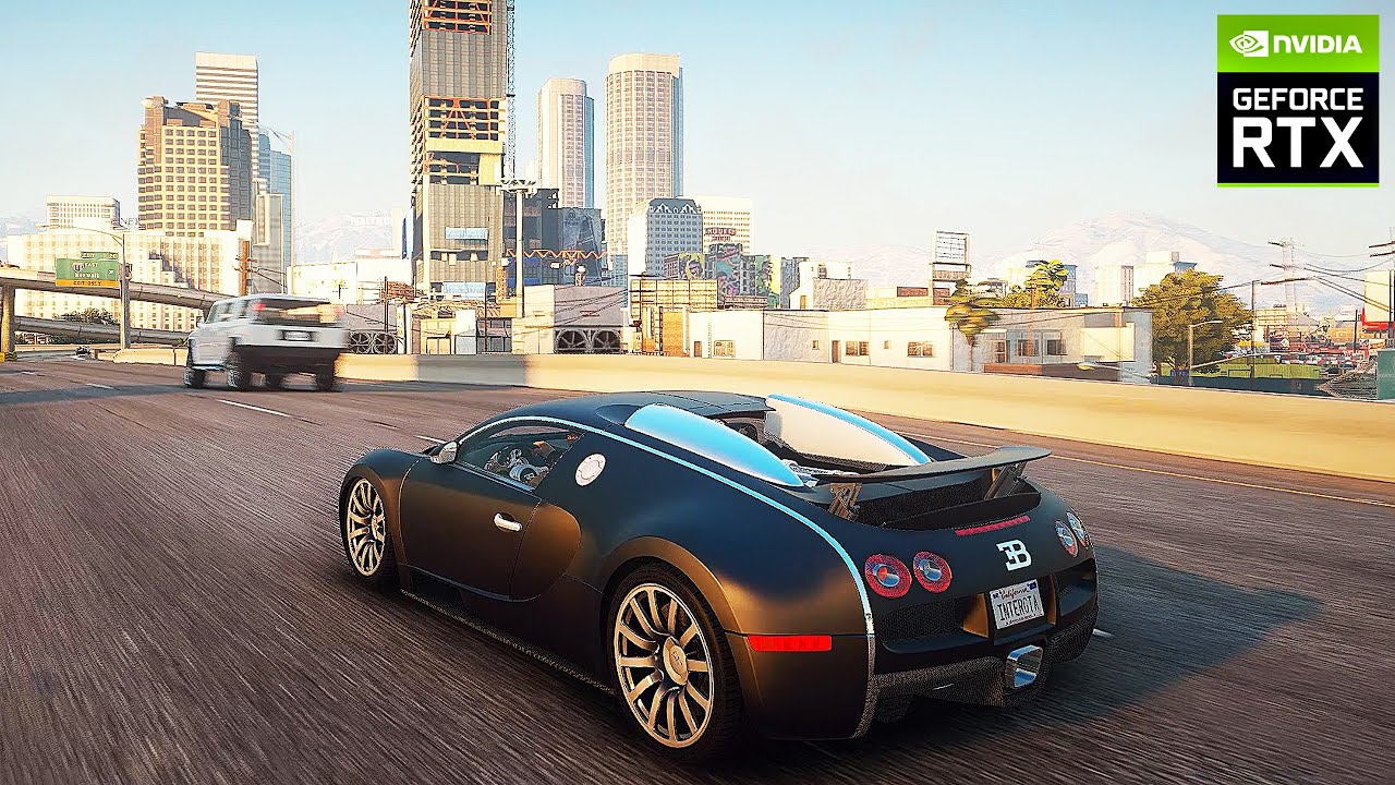 ► GTA 5 4K Ultra Graphics MODS ✪ Bugatti Veyron BRUTAL SOUND! 🔥 GTA V on GeForce RTX™ 3090
