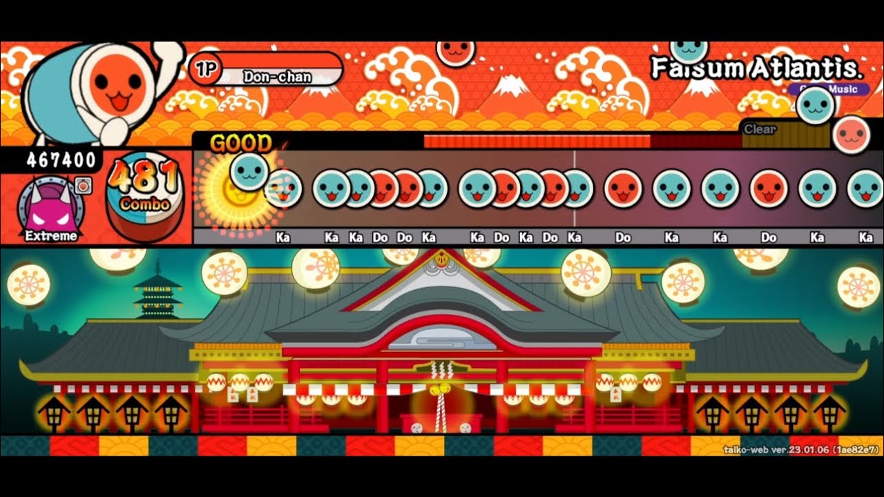 [太鼓の達人 創作譜面] Falsum Atlantis. / kanone 「O.N.G.E.K.I.」より