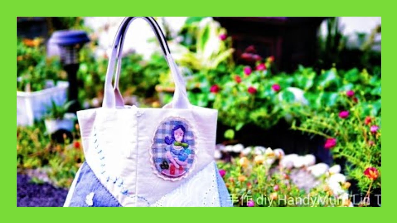 DIY Lovely Tote Bag┃HandyMumLin sewing project