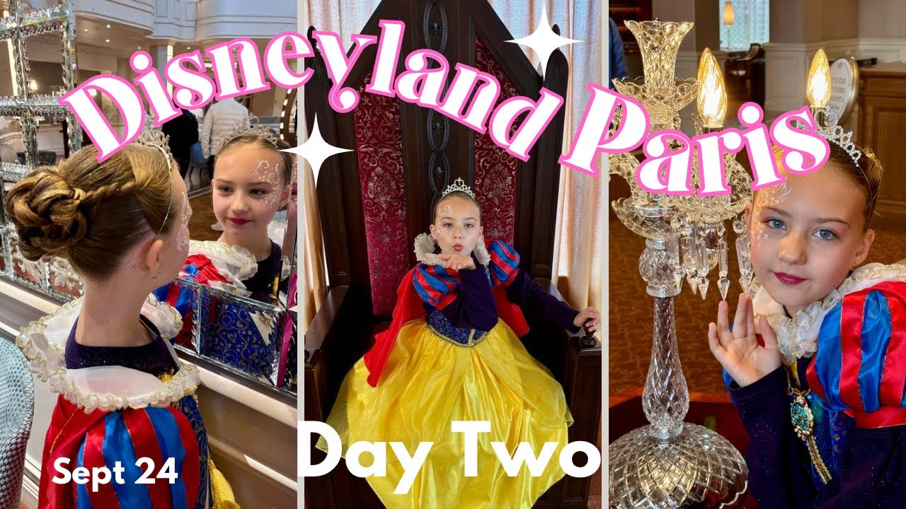 Disneyland Paris Day 2! My Royal Dream Princess makeover. Last day of Million Splashes of Colour!