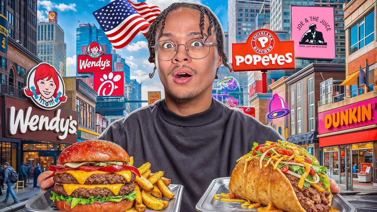 Je test tout les FAST FOOD de NEW YORK !!🇺🇸