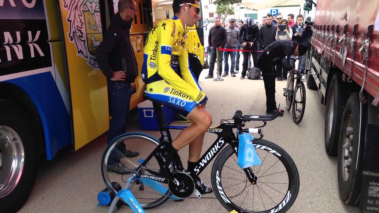 Alberto Contador - TT Warm Up - Volta ao Algarve 2014