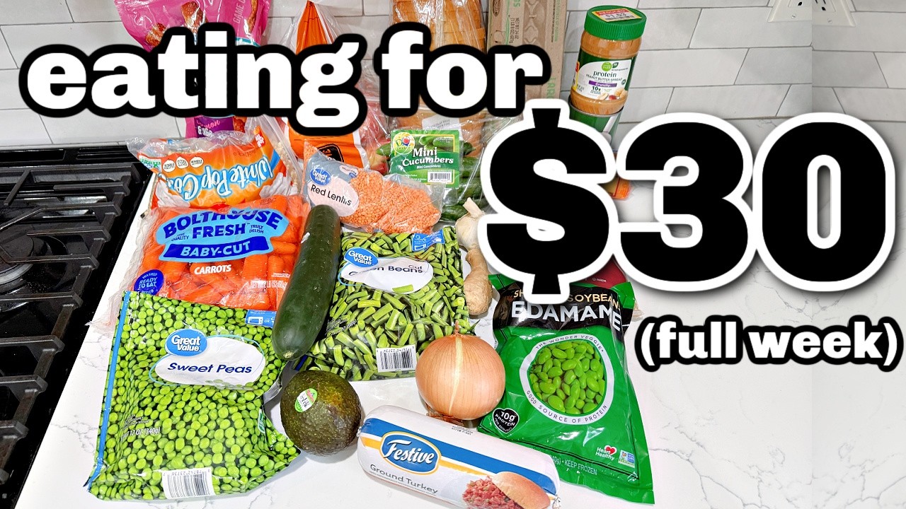 How to eat for $30 a Week from Walmart | Healthy on a Budget | Emergency Grocery Budget Shopping