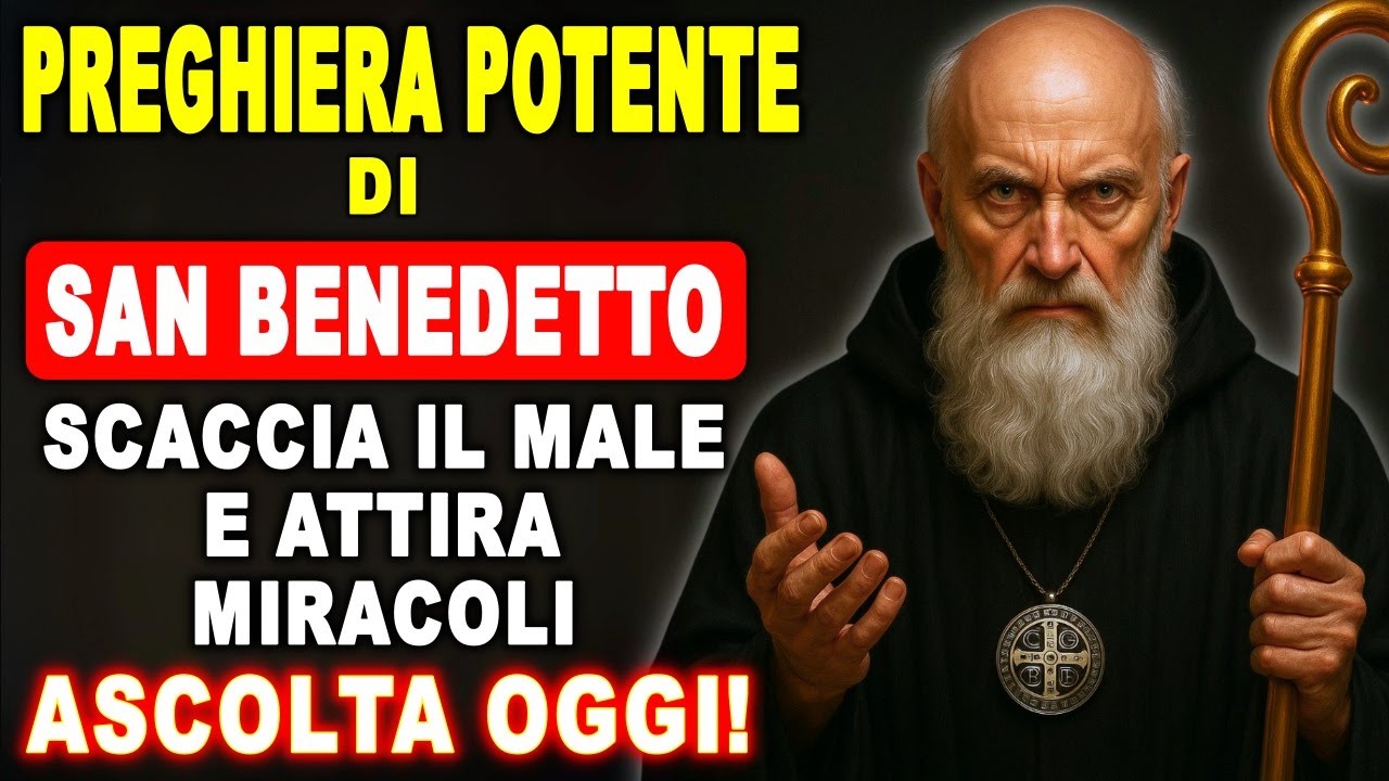 🛡️ Potente preghiera a SAN BENEDETTO scaccia i demoni, attira benedizioni, prosperità e ricchezze✨