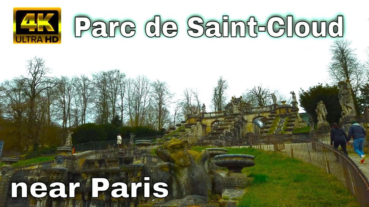 🇫🇷Parc de Saint-Cloud(Domaine National de Saint-Cloud) Near Paris 4K Walk