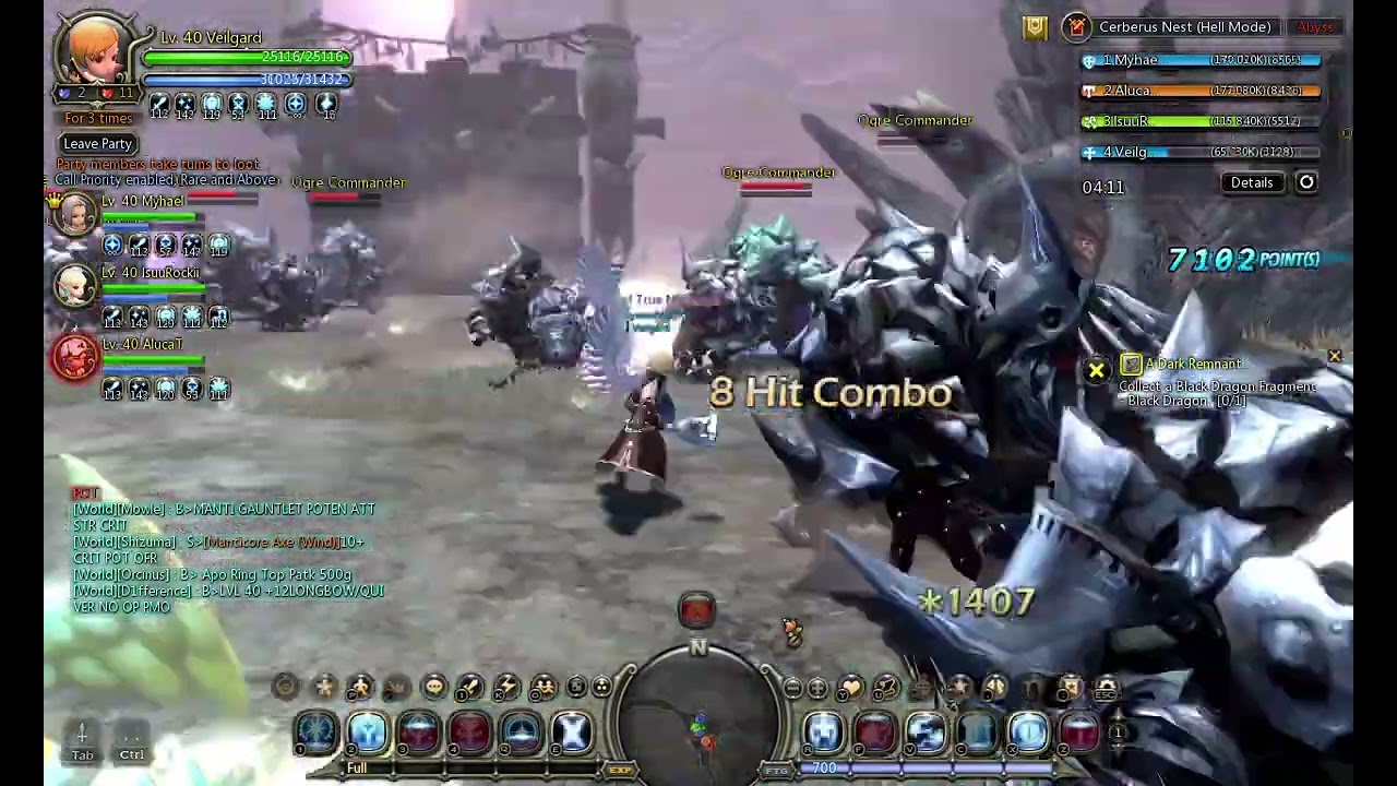Cerberus Hell Mode is no fun [DragonNest Classic]