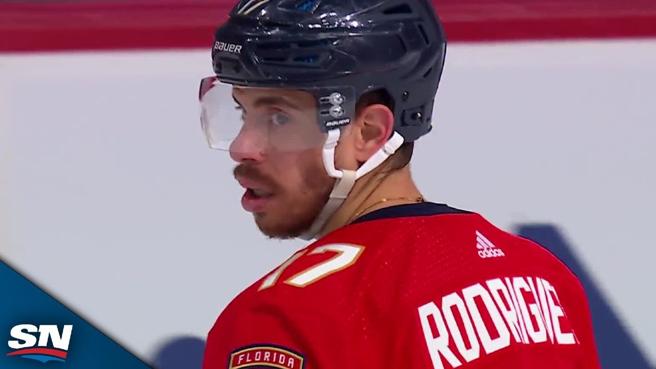Evan Rodrigues Bangs Home Bouncing Puck In Crease