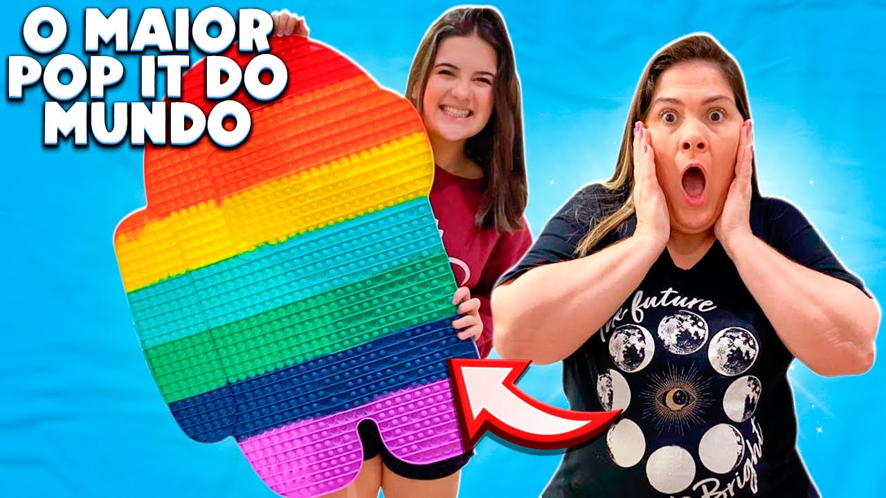 COMPREI o MAIOR POP IT DO MUNDO para MINHA MÃE * ELA SURTOU!!!