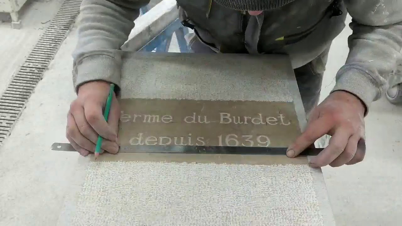 Gravure sur pierre L'Atelier de la pierre PESENTI