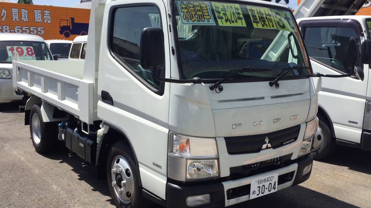 三菱ふそう キャンター ダンプ 未使用車 3t 低床強化