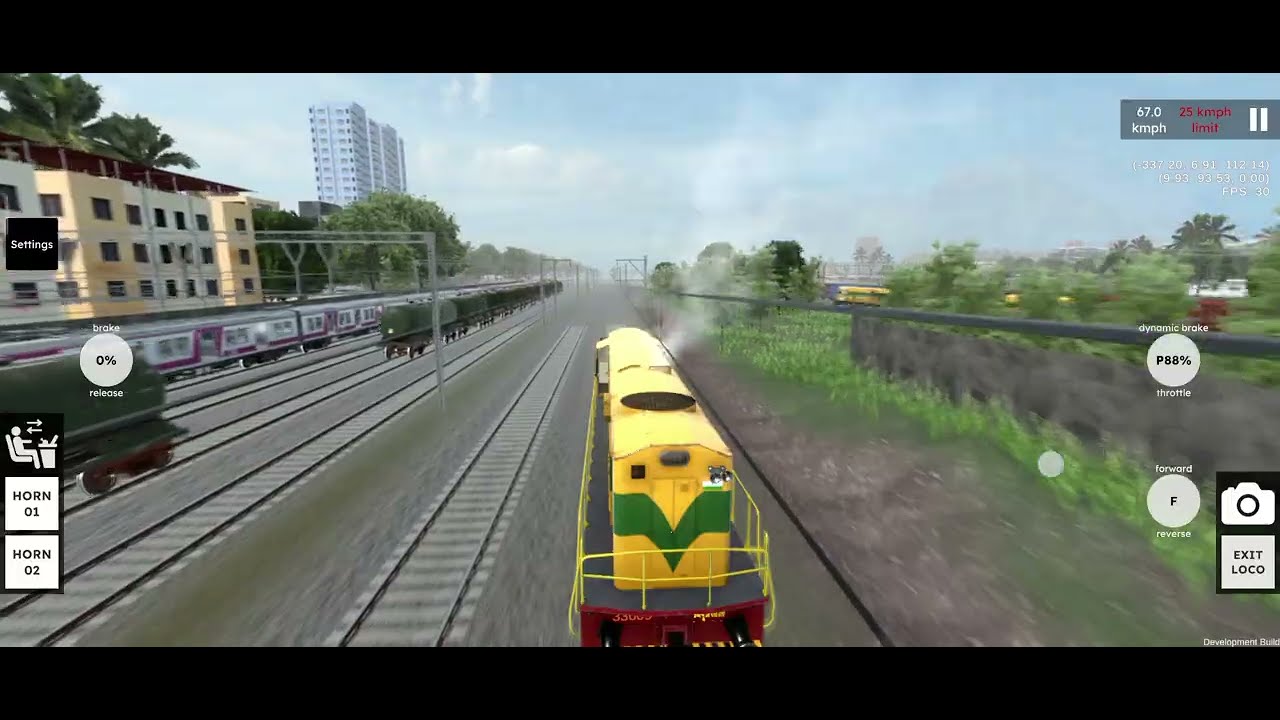 RG TRAIN DEMO WDS-6 engine local couple and full speed accident gameplay #gaming #viral #yutubeshort