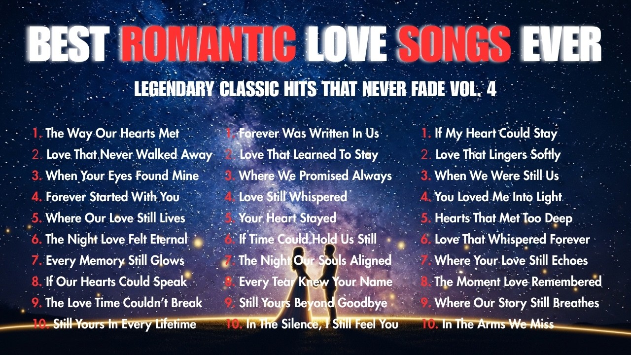 Romantic Songs That Touch The Soul ❤️🥀 Best Love Songs Ever Vol. 4 (No Skip Playlist)