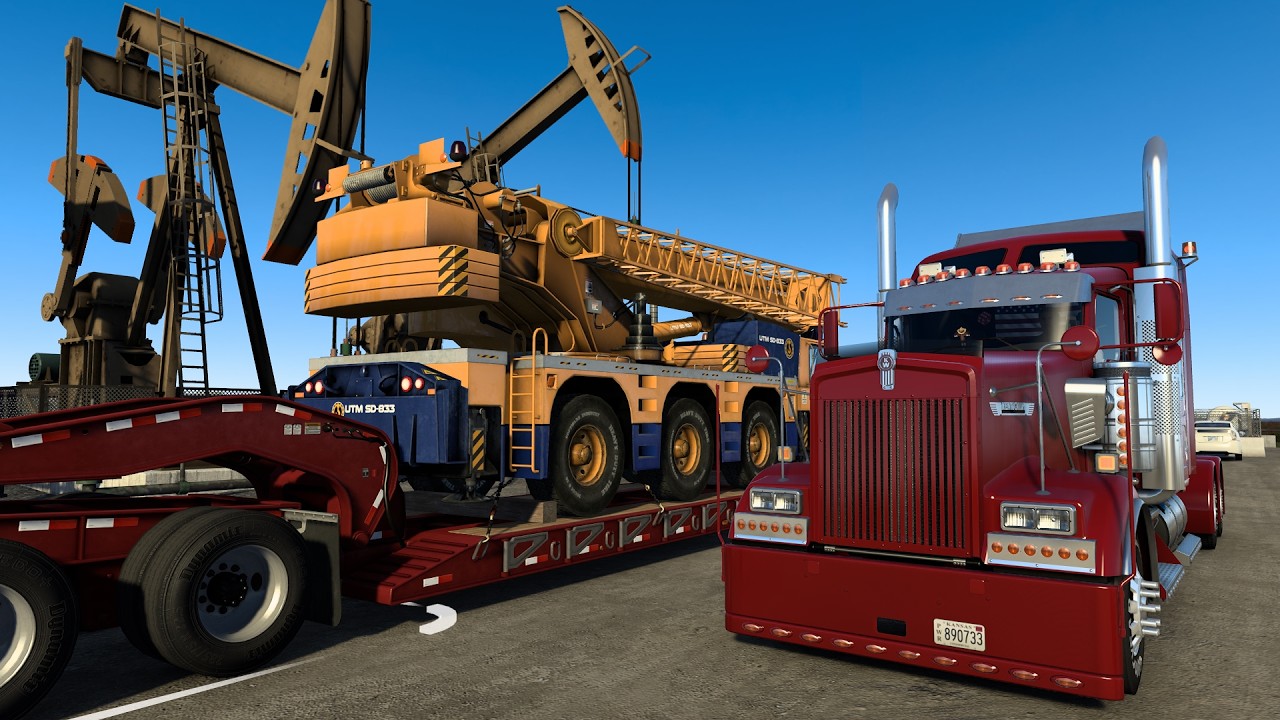 MANIOBRAS DIFICILES en la Kenworth w900 90 TON GRÁFICOS 4K🚛#atsgaming #heavyhaul #cargapesada