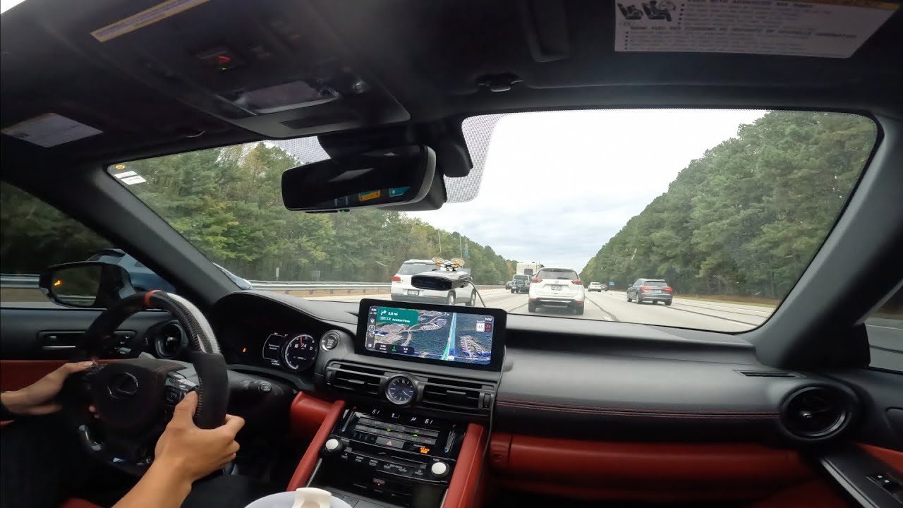 CUTTING UP THROUGH TRAFFIC IN A LOUD '23 LEXUS IS350 | MUFFLER DELETE