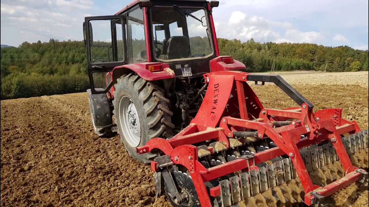MTZ BELARUS 952.5 DEXWAL TUR 2.7m Uprawa pod pszenicę po górach