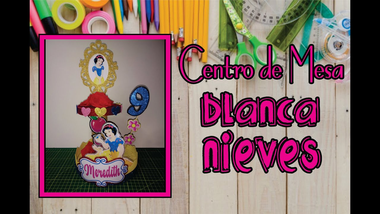 🎉🎉✿Centro de Mesa Blanca Nieves -  Imagenes Gratis✿😉✿ Creaciones Samadith/DIY ✿🎉🎉