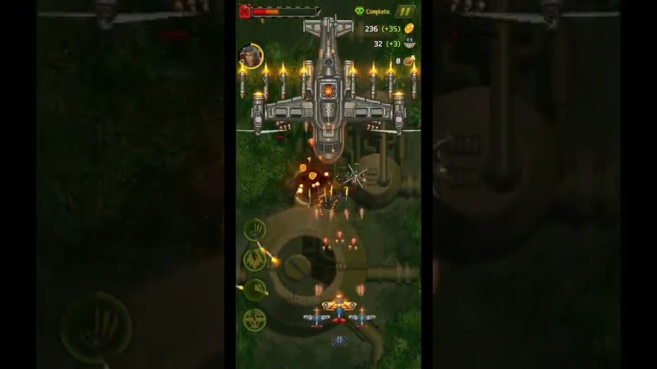 1945 Air Force - Gameplay BOSS Level 204 Easy