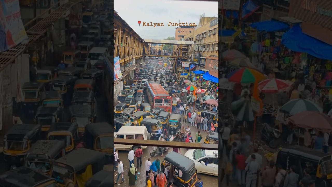 Kalyan junction Mumbai, india 🇮🇳 🛺📍#shorts #mumbai #kalyanjunction #india #busy