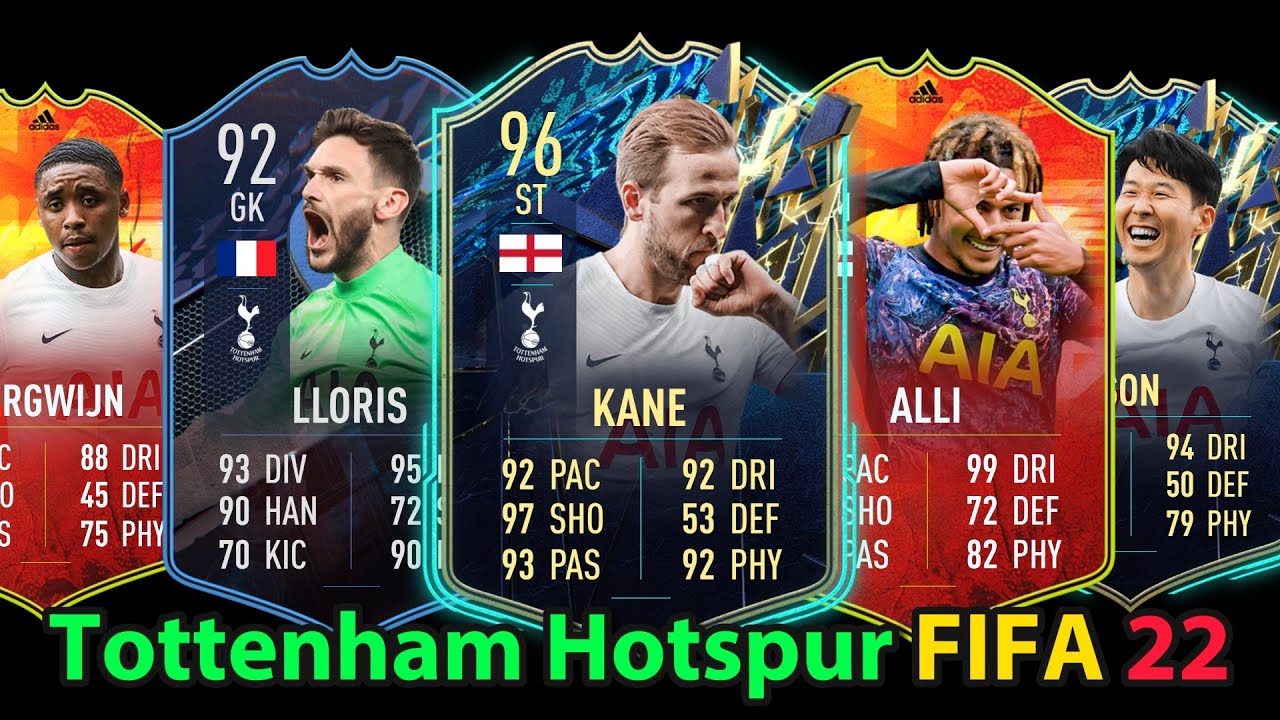 Every Tottenham Hotspur  player card in FIFA 22 !!!