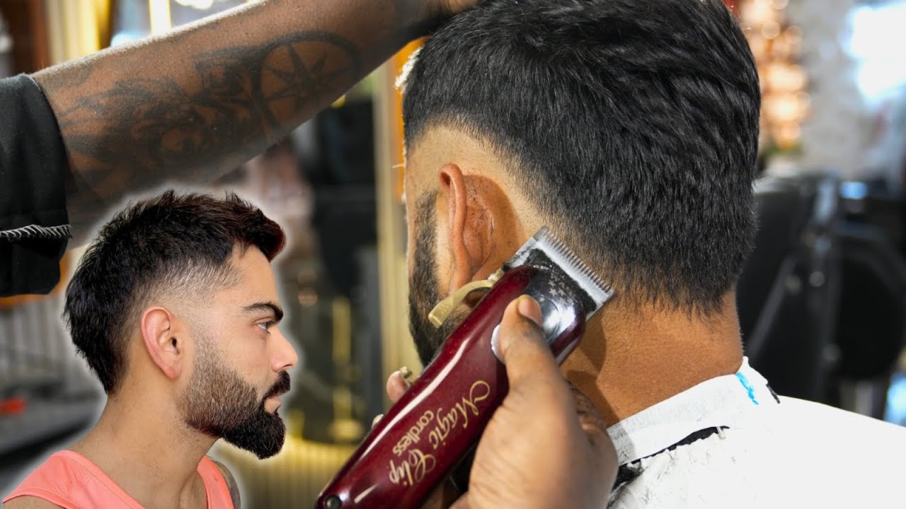 VIRAT KOHLI HAIRCUT IN 2024 | MENS HAIRCUT | RAINBOW BEAUTY AND TATTOO