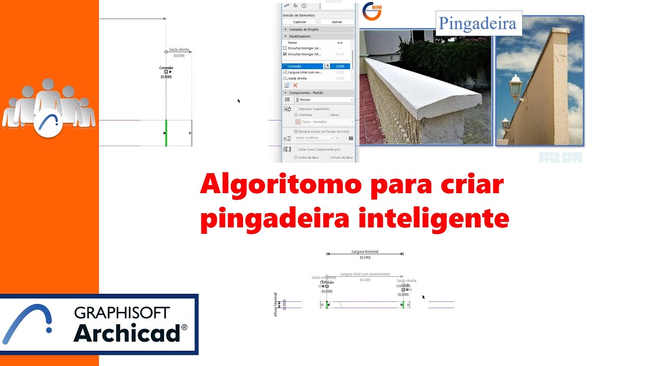 Modelagem de pingadeira inteligente. Archicad avançado.