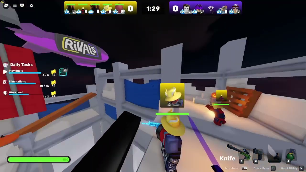 🏗️ Roblox Rivals | 5v5 Gameplay on the Construction Map! ⚔️💥