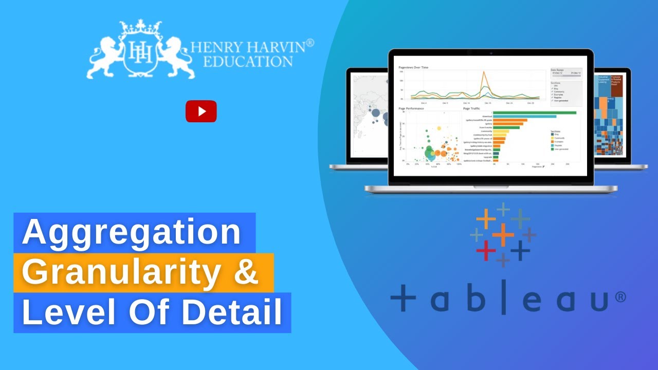 Aggregation, Granularity, & Level of Detail | Tableau Course Tutorial For Beginners | @henryharvin