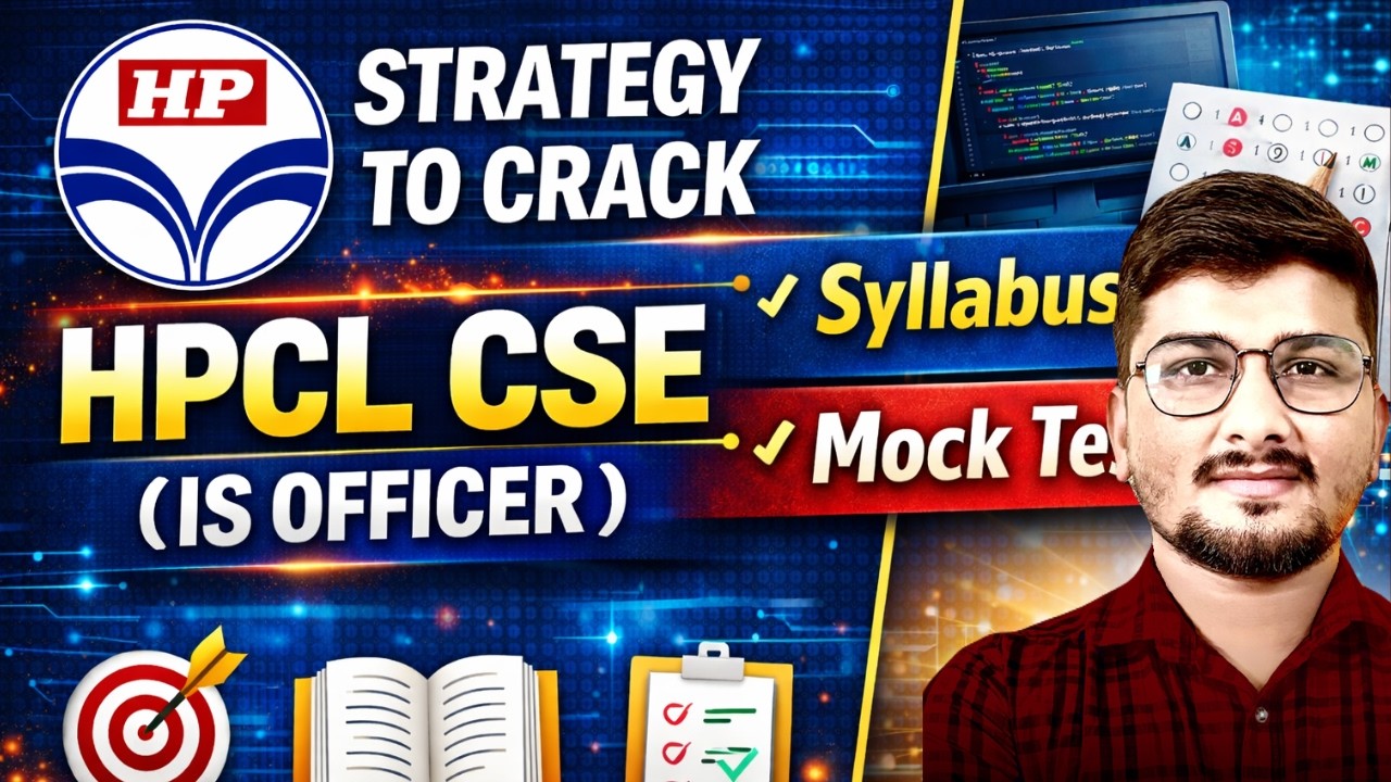 HPCL IS Officer 2026 Preparation Strategy | Syllabus + Exam Pattern | Test Series Launch 🚀