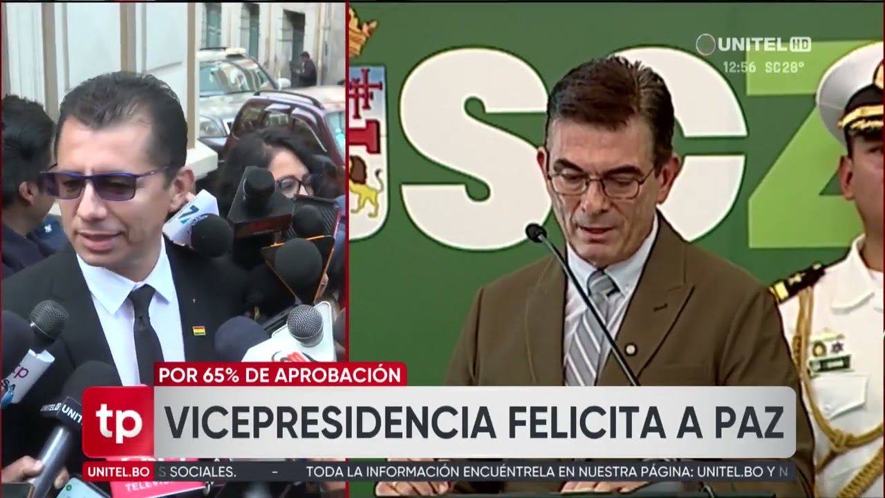 Desde la vicepresidencia aplauden la aprobación de Rodrigo Paz y dudan sobre los resultados de Lara