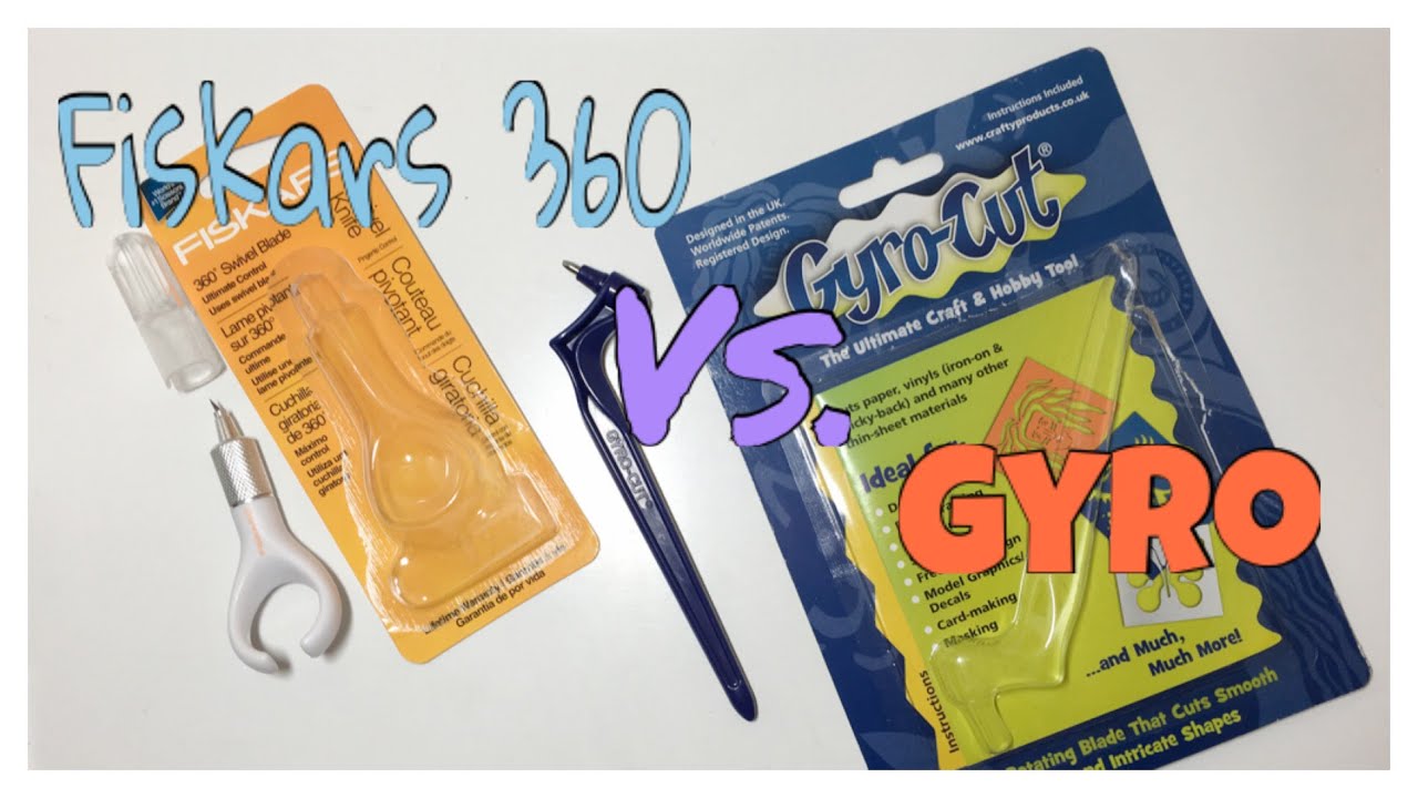 Sticker Cutting Tools Fiskars 360 Swivel Knife VS. Gyro-Cut: Which is better?