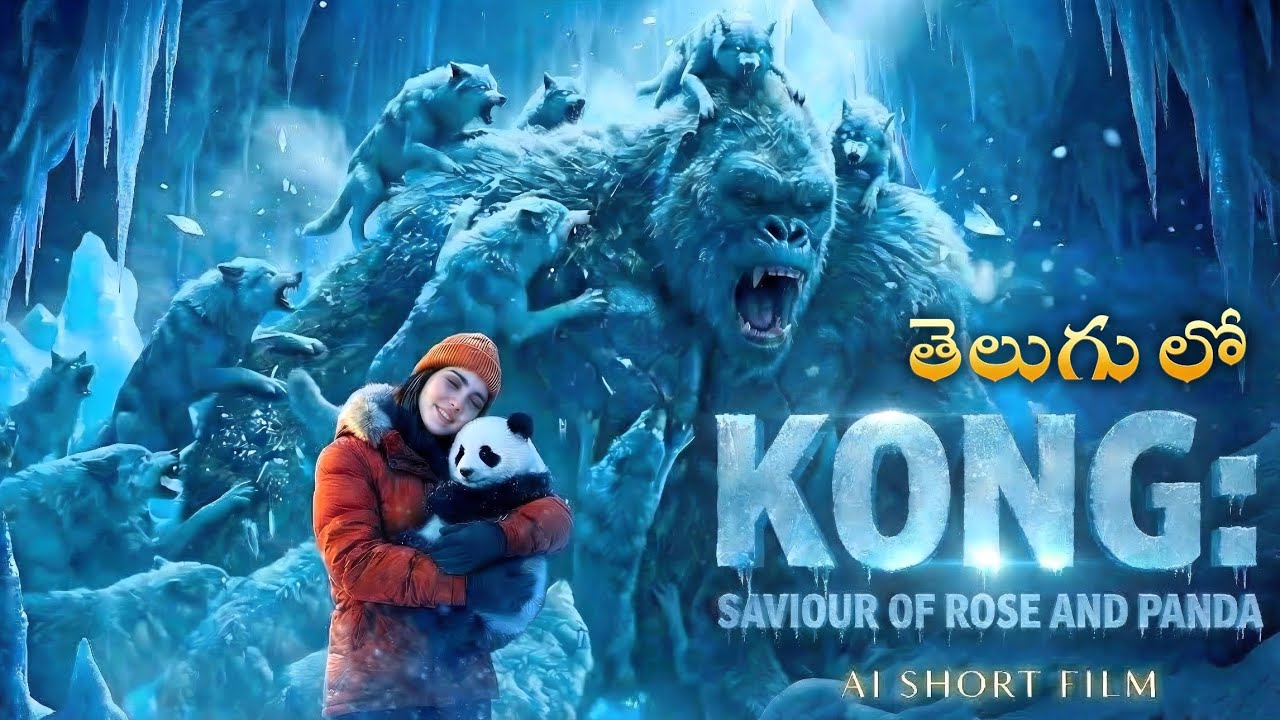 KONG: SAVIOUR OF ROSE AND THE PANDA ❄️🦍 | AI Short Film | CineCreator Telugu