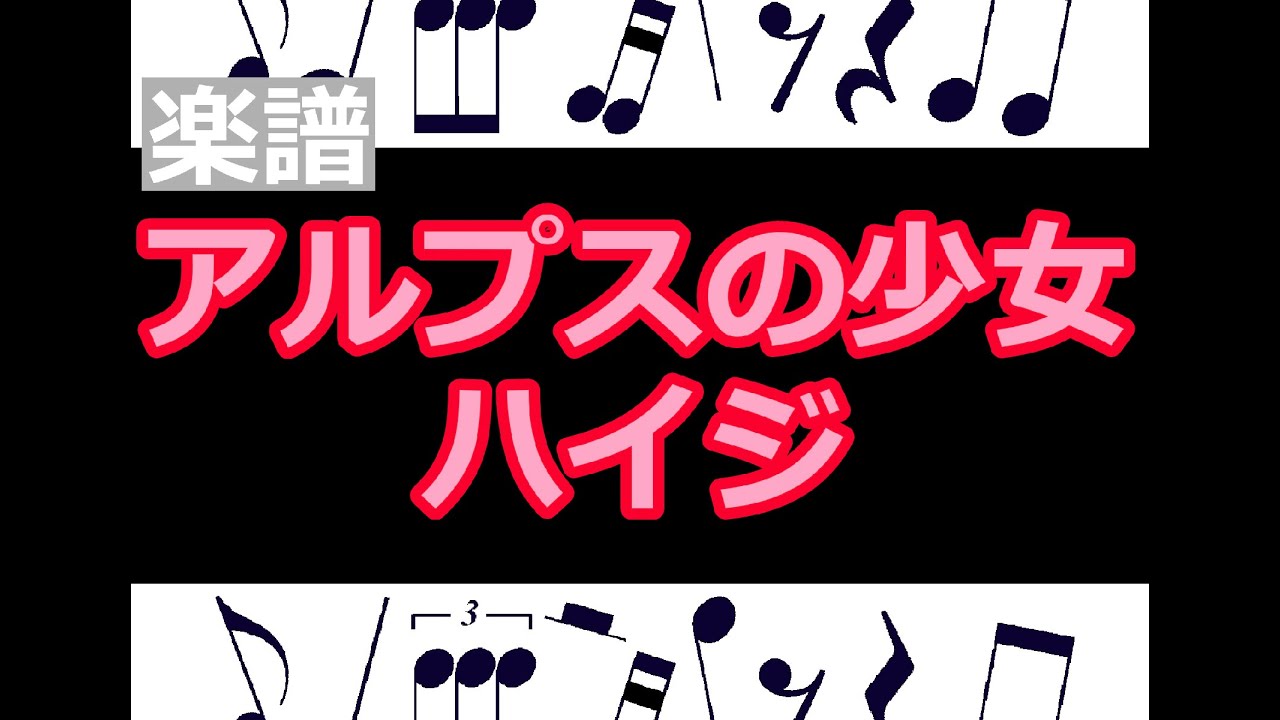 アルプスの少女ハイジ　おしえて　楽譜　/  ピアノ編曲