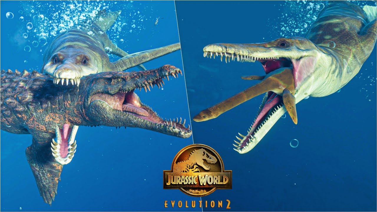 KRONOSAURUS HUNTING ANIMATION VS ALL MARINE DINOSAURS | FINALLY A MOSASAURUS HUNTER | JWE2