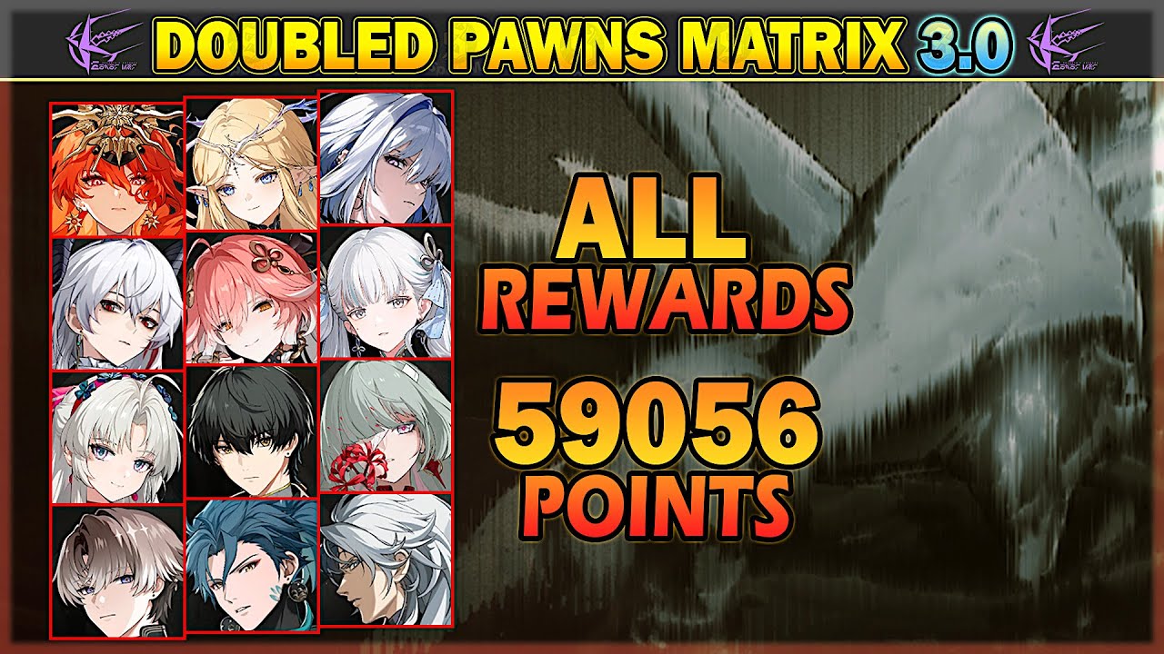 Doubled Pawns Matrix 3.0 - 59K Points, All Rewards, Simple Team Rotations | Wuthering Waves