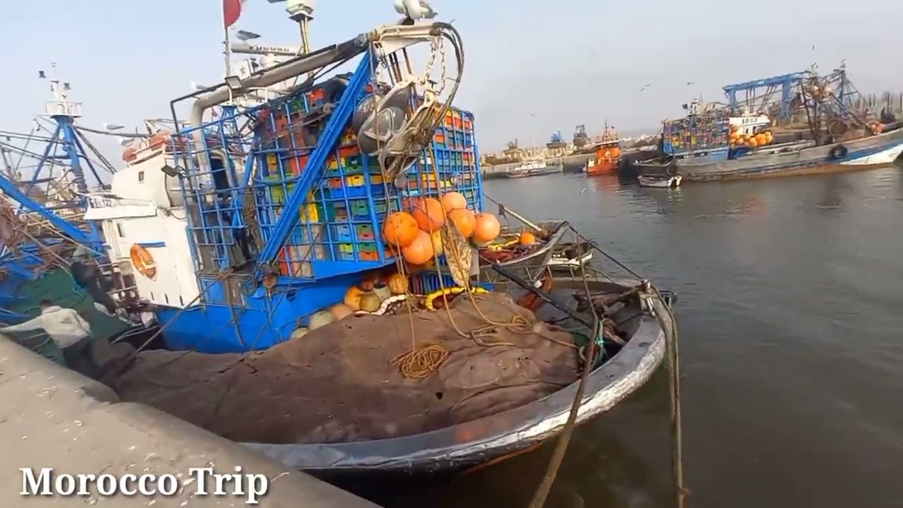 جولة في ميناء مدينة الصويرة المرصة  PORT ESSAOUIRA