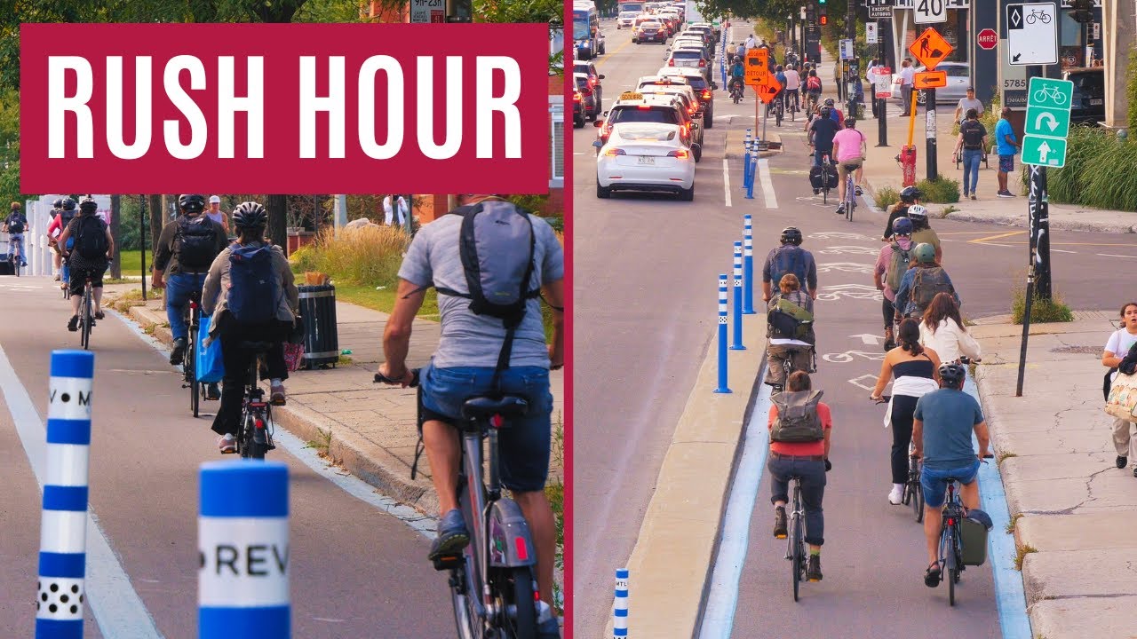 Proof That Cycling Works... Even in North America (30 Minutes of Montreal Rush Hour)