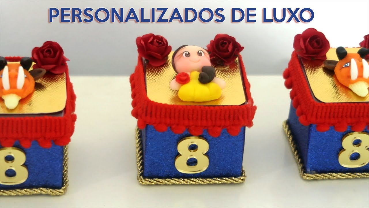 FAZENDO PERSONALIZADOS DE LUXO - Preparativos festa A Bela e a Fera | Gabi 8 anos